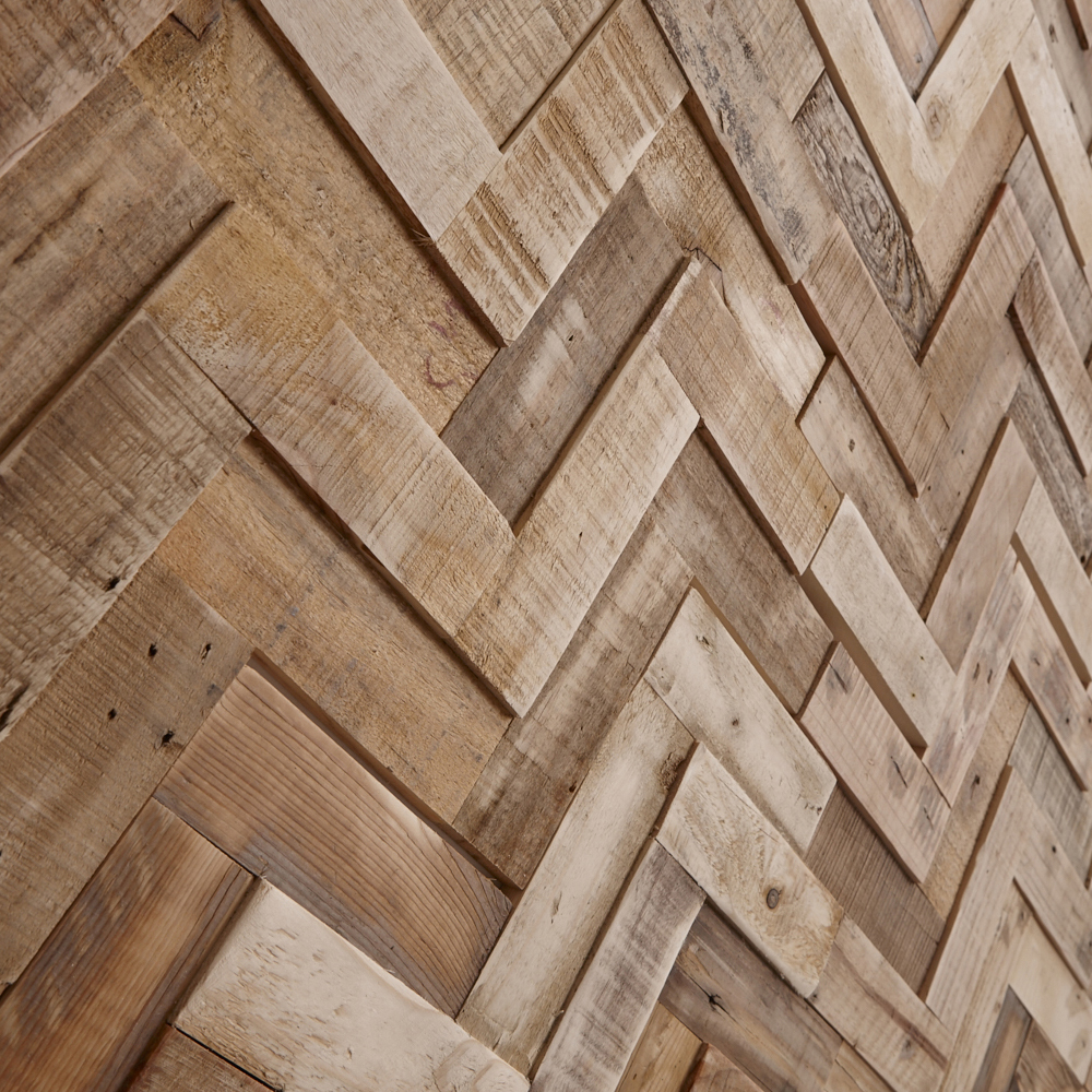 Wonderwall Studios Salvaged Pine Herringbone