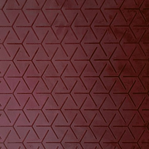 Fabric Line Cube Velvet Bordeaux